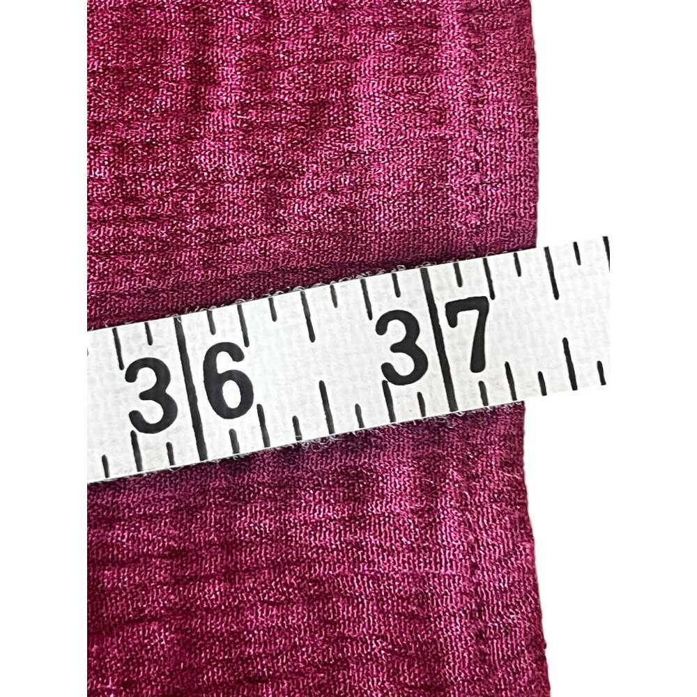 Womens 2X Maroon High/Low Dress By Ai  Diamond bodice Pattern Crinkle Fabric - Picture 12 of 16
